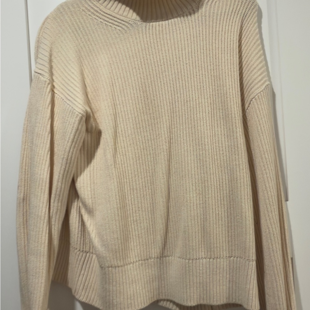 Everlane Cream Cowl Neck Sweater